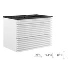 Modway Render 30" Wall-Mount Bathroom Vanity - White/Black-Wall-Mount Design