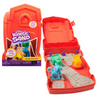 Kinetic Sand Sandy Farm Play Set-Educational farm play: Kids can explore their imagination & develop fine motor skills as they stamp chicken & cow footprints, plant & pick veggies, use the tractor to stamp numbers & practice counting.