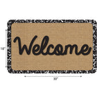 Ashley Productions The Original Fun Mat Welcome Mat - 18" x 30" - Burlap Composition Welcome-Slip-Resistant and Durable: Heavy-duty rubber backing ensures safety and durability, perfect for high-traffic areas.
