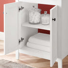Modway Nantucket 24" Bathroom Vanity - White/Black-Integrated Ceramic Top