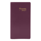 Brownline 2027 18-Month Monthly Pocket Planner with Stitched Binding - 6-1/2" x 3-1/2" - Assorted Colours-Page Size: 6-1/2'' H x 3-1/2" W