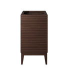 Modway Ledger 24" Wood Bathroom Vanity Cabinet - Walnut-Assembly Required