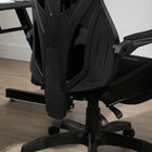Vinsetto Reclining Gaming Office Chair with Footrest - Black-9