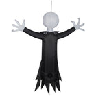 GEMMY Airblown Inflatable Halloween Hanging Jack Skellington with Blinking Lights  - 48"-Self-inflates in seconds and deflates for easy storage