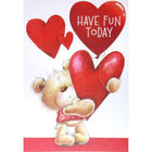 Mill Brook Studio Valentine's Day Greeting Cards & Envelopes - 5-3/8" x 7-3/4" - Bear Hug - 18 Pack-Premium quality greeting cards