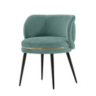 Manhattan Comfort Kaya 22.83" Modern Velvet Upholstered Dining Chair - Mint Green - Set of 2-10