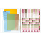 AT-A-GLANCE 2027 Large Weekly/ Monthly Planner - 11-¼" H x 9" W - Badge Floral - Bilingual-One month per two page spread has unruled daily blocks, plus a section for notes and past/future month reference calendars