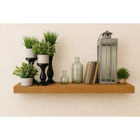 Entrepot La Grange Floating Shelf with Hardware - 36" L x 8" D x 2" T - Honey-Maintenance Free
