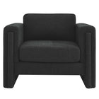 Modway Visible Boucle Fabric Armchair - Black-Weight Capacity: 330 lb