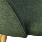 Homy Casa 26'' Counter Height Bar Stools with Green Upholstered Fabric Seat - 2 Pack-High-Quality Fabric: Durable, soft-to-the-touch fabric that is resistant to wear and tear