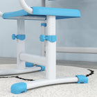 Qaba Kids Desk & Chair Set Height Adjustable Student Writing Desk - Blue-The lamp is powered via USB and has three levels of eye protection colour temperature

