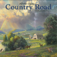 DateWorks 2026 16-Month Mini Wall Calendar - 7" x 7" - Country Road - English-7.00" x 7.00"