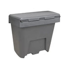 Rmp Maintenance Products Salt & Sand Container with Hasp - Grey - 21" H x 27" W x 26" D - 4.24 cu ft-Built-in pockets for forklifts allow the bins to be moved without emptying them