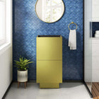 Modway Quantum 18" Bathroom Vanity Cabinet - Gold-Sink Basin Not Included