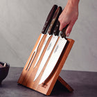 Tramontina Churrasco BBQ Cutlery Set with Magnetic Wood Knife Holder - Stainless Steel - Polywood Handles - 5 Piece Set-Assembled with three solid alloy rivets