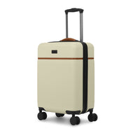 Bugatti Cannes 18.5" Hardside Carry-on Luggage - Putty-Made of lightweight and resistant ABS/PC with Pu trims