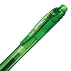 Pentel EnerGel-X Retractable Gel Roller - (0.5mm) Needle Tip - Lime Green Ink-Attractive coloured barrel that coordinates with the ink colour