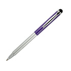 Zebra Telescopic Ball Point Stylus Pen - Purple-Soft, 8.0mm easy glide stylus nib for capacitive touchscreens