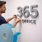 Futech Foam Double-sided Tape - 25mm W x 50m L - White-Clean, professional finish that keeps signage, displays, and materials firmly in place with no exposed tape.