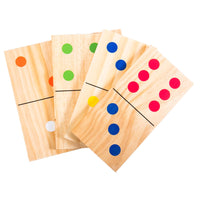 Triumph Pine Wood 28-Piece Lawn Domino Set-PERFECT INDOORS AND OUT - Play large format domino games outdoors for even more fun