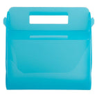 JAM Paper Plastic Lunchbox - 4 3/4" x 7 3/4" x 4 3/4" - Blue Frost -Size: 4 3/4 x 7 3/4 x 4 3/4 inches