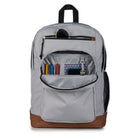 Jansport Cool Student Backpack - 34 L - Grounded Grey-Ergonomic S-curve shoulder straps