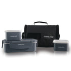 Pinnacle Pyramid Food Storage 4-Piece Lunch Set-Adjustable shoulder strap