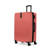 Bugatti Alexandria Collection 30.25" Hardside Spinner Luggage – Coral-Made of lightweight and resistant Polycarbonate composite and ABS blend