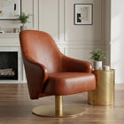 Zuo Withby Accent Chair - Brown-Chair Weight Capacity: Supports up to 285 lb