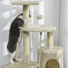 PawHut 46" Multi Level Activity Center Cat Tree - Beige-Colour: Beige 