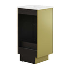 Modway Quantum 18" Bathroom Vanity - White/Gold-Ceramic Sink Basin