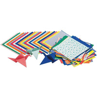 Roylco Economy Origami Set - Various Colours & Patterns - 15cm x 15cm - 72 Sheets-Kindergarten and up