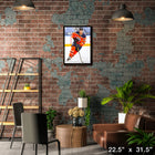 Connor Mcdavid Edmonton Oilers Skating - Framed Canvas - 22" x 31"-Officially licensed by the NHL and NHLPA