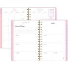 Cambridge Cherrywood Lane 2026-27 Weekly/Monthly Planner - 8½" x 6" - Peony Lace - Bilingual-12 months of weekly/monthly academic planning