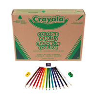Crayola Coloured Pencils Classpack - 462 Pack-Includes 462 pre-sharpened coloured pencils in 14 different colours and 12 hand-held sharpeners