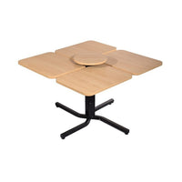Drive Medical Ergonomic Heightadjustable 4-Seat Table-Each of the four table surfaces adjusts in height from 27″ (69 cm) to 37″ (94 cm) for individualized comfort.