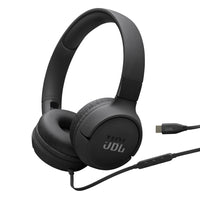 JBL Tune 520C USB-C Hi-Res Wired On-Ear Headphones - Black-Hi-Res audio