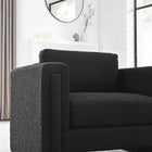 Modway Visible Boucle Fabric Armchair - Black-Pocket Coil Springs