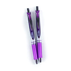 Pentel Energel Liquid Gel Pens Retractable - 0.7mm - Violet - 2 Pack  -Intense, vivid ink dries quickly, without smearing or blotting