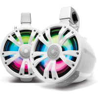SoundExtreme ExtremeTower Speakers TA8 -1 Bluetooth Amplified + 1 Passive Tower Speaker - White-300 watts peak output: (100 rms) power an 8-inch passive woofer and a 1.5-inch tweeter to be as loud as you like; smooth detailed highs and rich mid-bass lows to cut through all the wind and roar; bluetooth 5.0: for long range reliable wireless connection to your smartphone