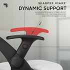 Sharper Image C2 Axis Ergonomic Swivel Executive Office Chair - White/Black-Pneumatic seat height adjustment