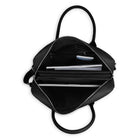 Bugatti PURE Vegan Leather Briefcase for 15.6" Laptop - Black-Organization system with a key leash, zipper and . double device slip pockets