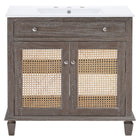 Modway Lilo 36" Bathroom Vanity - Grey/White-Assembly Required