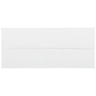 JAM Paper #10 Business Envelopes, 4 1/8 x 9.5, Strathmore Bright White Linen, 1000 Pack (18506B)-Bright white