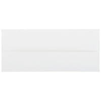 JAM Paper #10 Business Envelopes, 4 1/8 x 9.5, Strathmore Bright White Linen, 1000 Pack (18506B)-Bright white