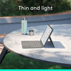 Logitech Combo Touch iPad Air 11" (M2/M3/M4) /iPad Air 5th gen Keyboard Case - Oxford Grey - English-Smart Connector: Seamless, instant, secure connectivity on your Combo Touch iPad Air keyboard case with no charging required—it’s powered by your iPad 