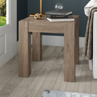 Hudson&Canal Langston 22"W Square Side Table - Antiqued Grey Oak-Clean with a soft, dry cloth and no harsh chemicals or abrasive cleaning materials