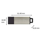 Centon USB 2.0 Datastick Pro Flash Drive, 16GB, Silver-USB 2.0