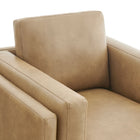 Modway Roscoe Vegan Leather Armchair - Toast-9