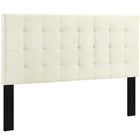 Modway Paisley Tufted Upholstered Performance Velvet Full/Queen Headboard - Ivory-Elegant Biscuit Tufted Pattern